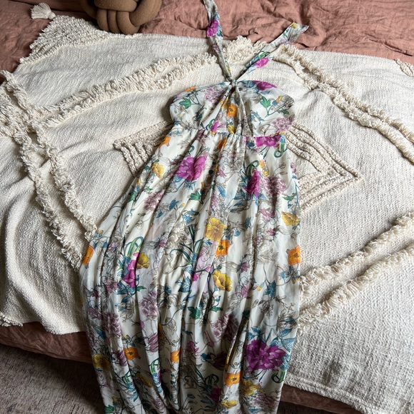 H&M Floral Maxi Dress - sz 6 - Picture 4 of 6